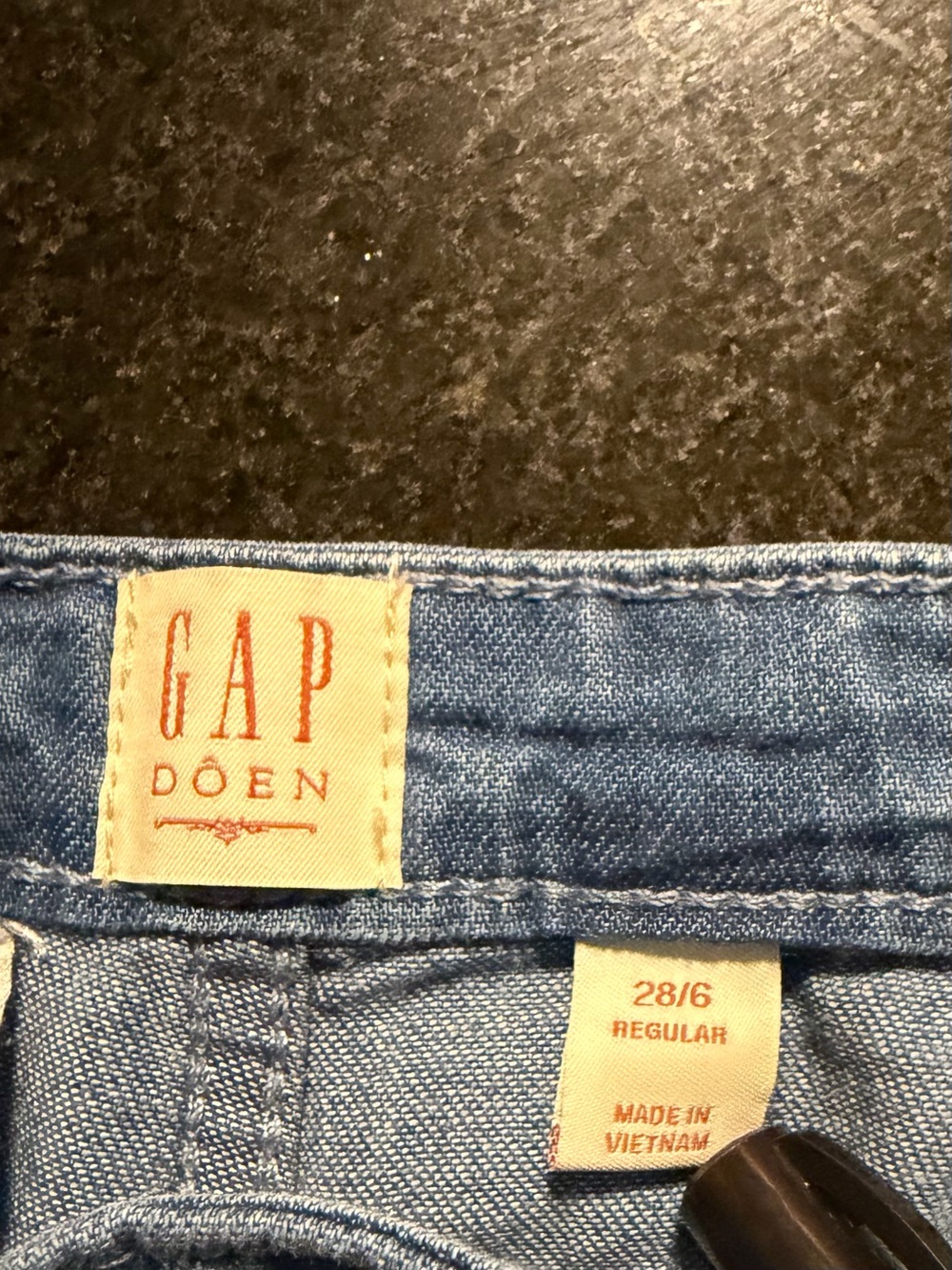 Gap x DOEN High Rise Pleated Denim Trousers Women's 28/6 Super Baggy - Picture 10 of 11